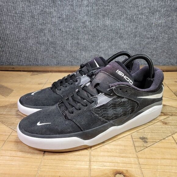 Nike SB Ishod Wair Men's 10.5 Black White Dark Grey Gum DC7232-001 Skate Shoes - Picture 2 of 11